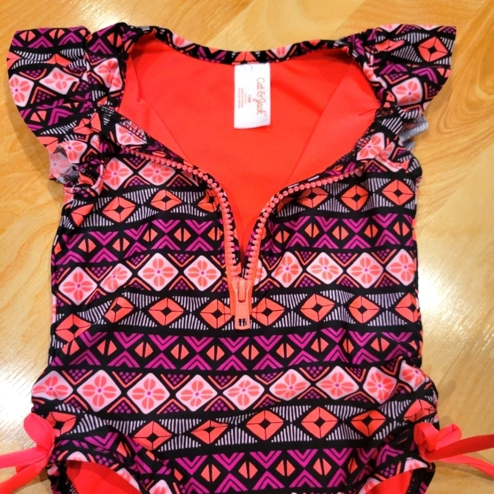 Cat & Jack Kids Girls One Piece Swim Suit Size 18 Months